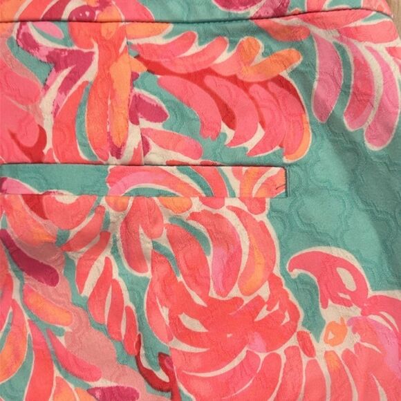 LILLY PULITZER “POOLSIDE BLUE LOVEBIRDS” KELLY SKINNY ANKLE PANTS - Picture 5 of 11